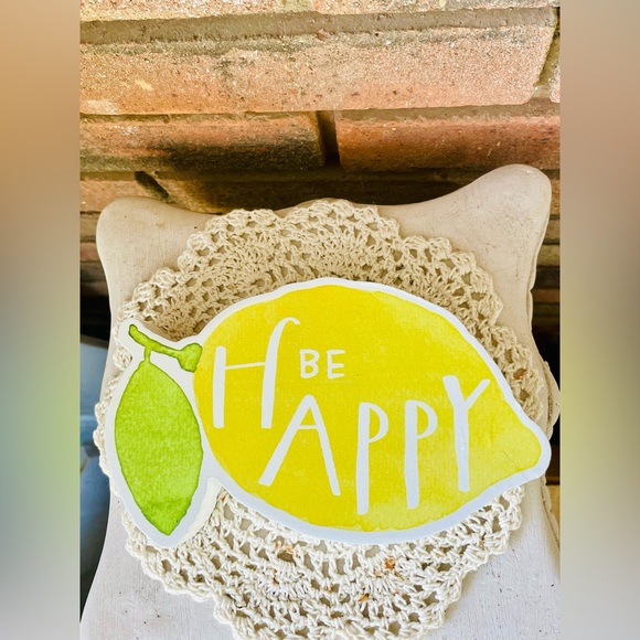 *Be Happy Chunky Lemon Shelf Sitter - Picture 5 of 11